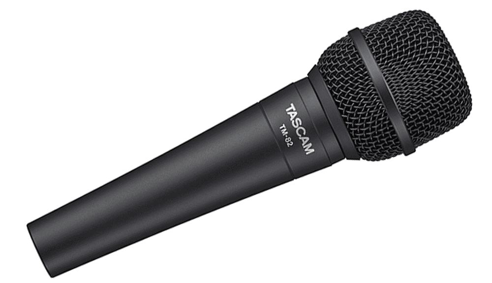 thumbnail image 2 of Tascam TM-82 Dynamic Microphone - For Vocals & Instruments, Professional Studio & Live Recording, Black 2 of 12