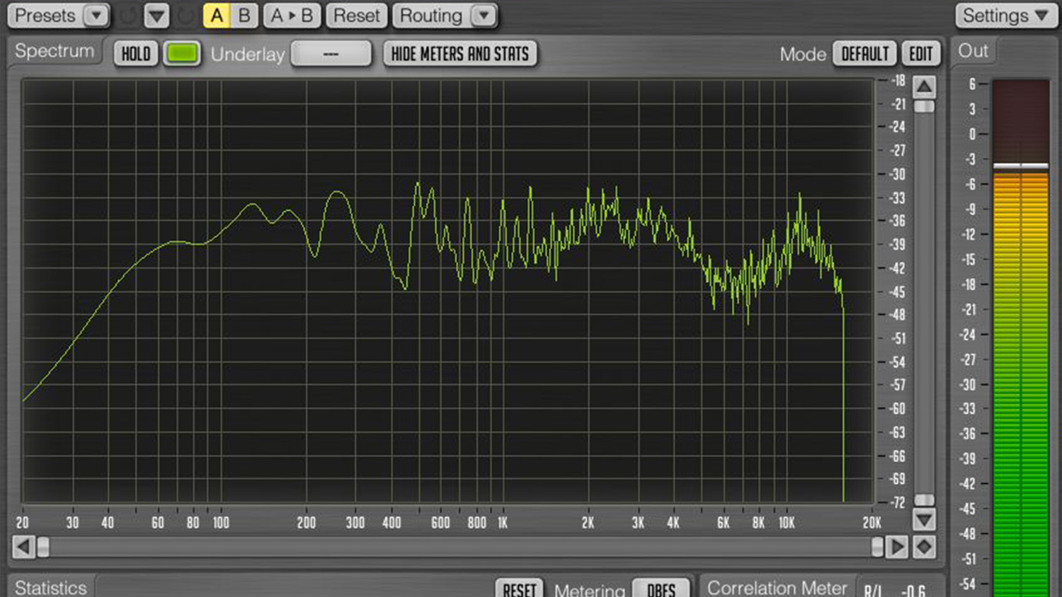 spectrum analyzer audio metering tool