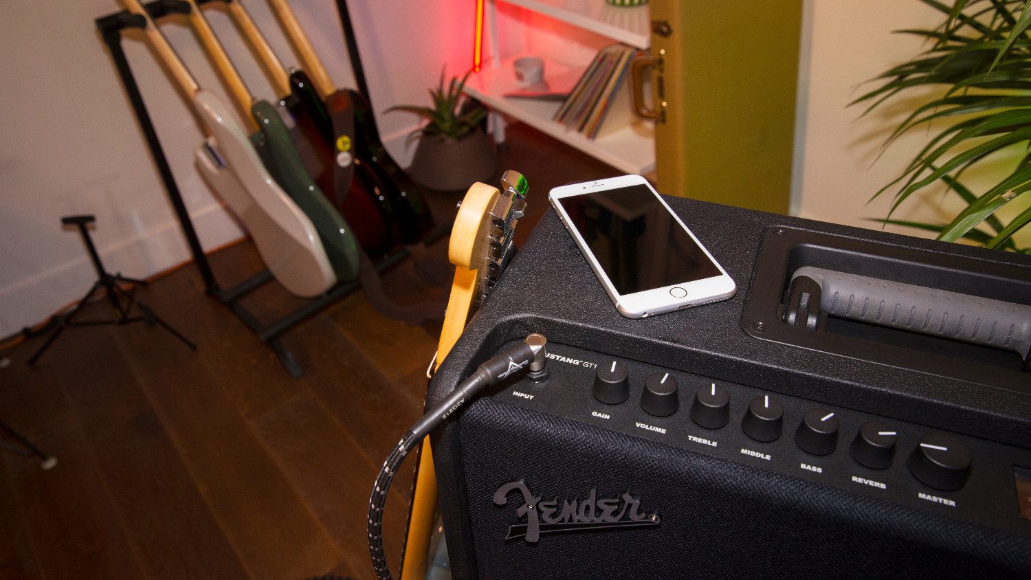 The Fender Mustang GT series lets you control your amp’s presets straight from your phone