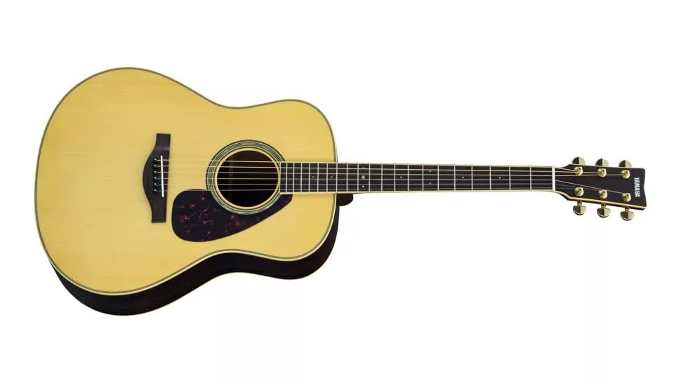 Yamaha LL6 ARE acoustic guitar with spruce top and rosewood fretboard