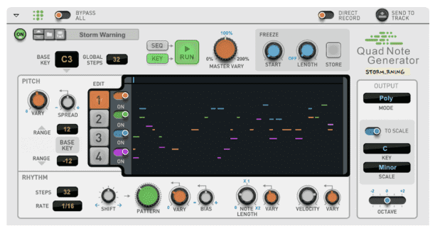 Propellerhead Quad Note Generator