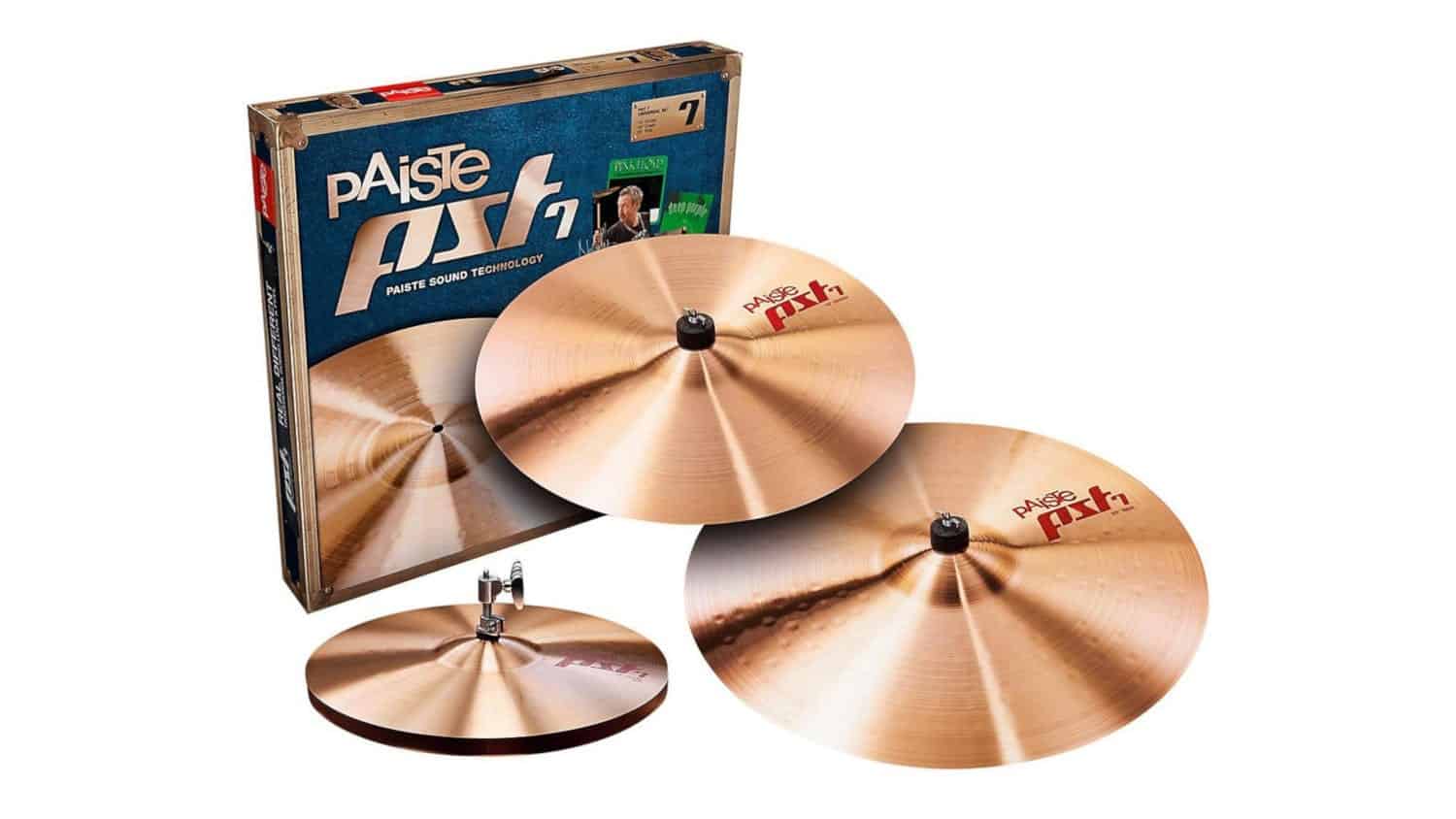 Paiste PST7 Universal Cymbal Set with three piece display and box