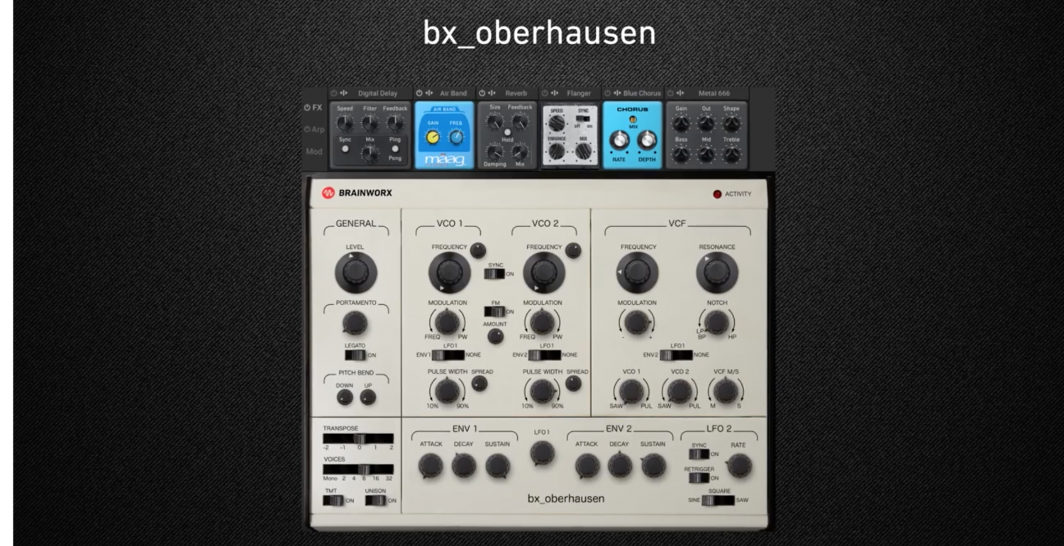 Brainworx bx_oberhausen Synthesizer
