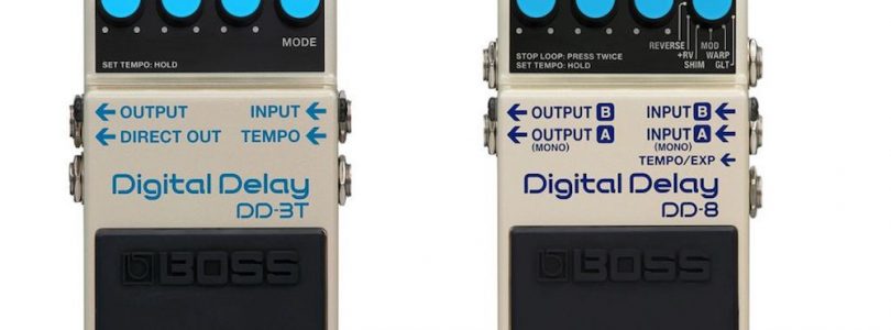 Boss DD-8 and DD-3T Delay Pedals