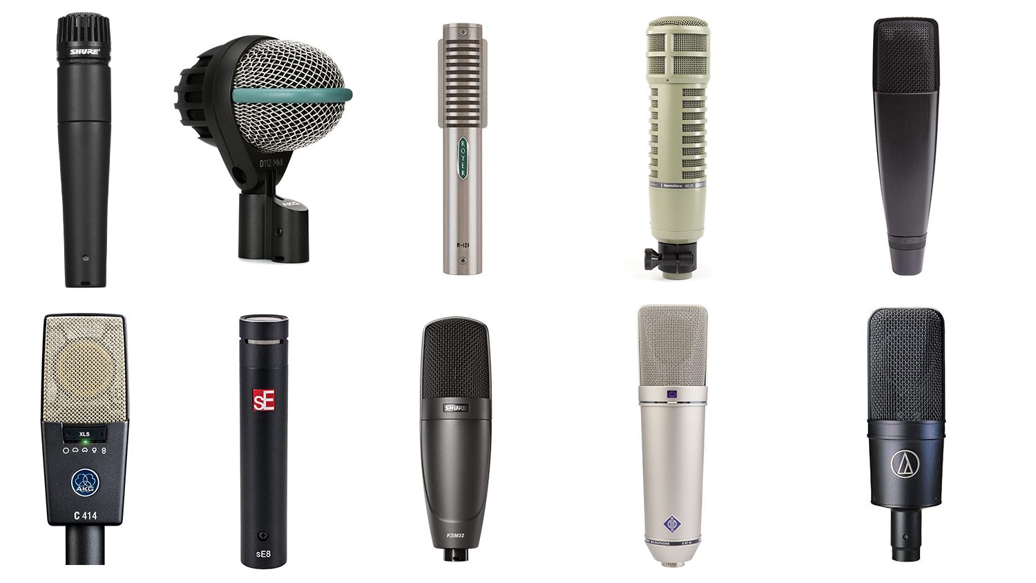 The Top 10 microphones you need for your studio