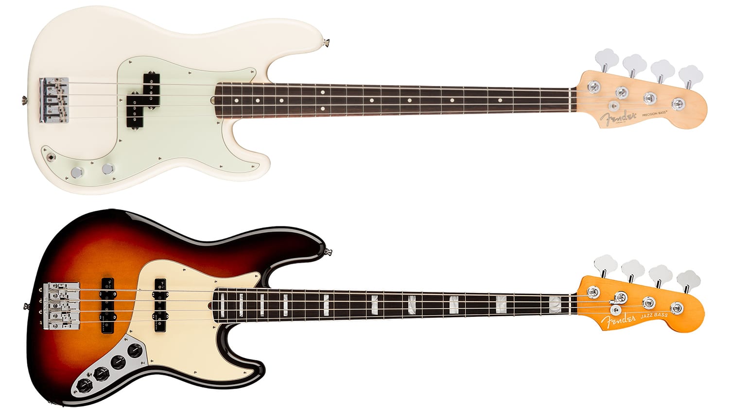 The Fender Jazz Bass and Fender Precision Bass are two of the most iconic b...