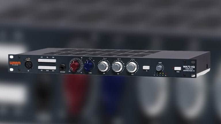 warm audio wa73-eq front shot with controls and metering