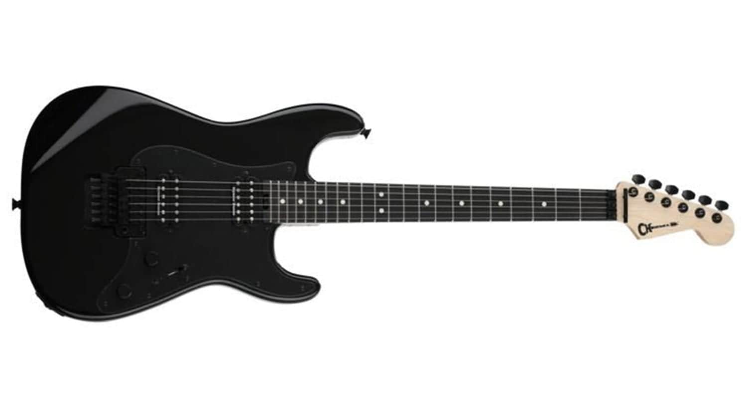 Charvel Pro-Mod So-Cal Style 1 HH FR with matte black finish, black pickguard and humbucker pickups