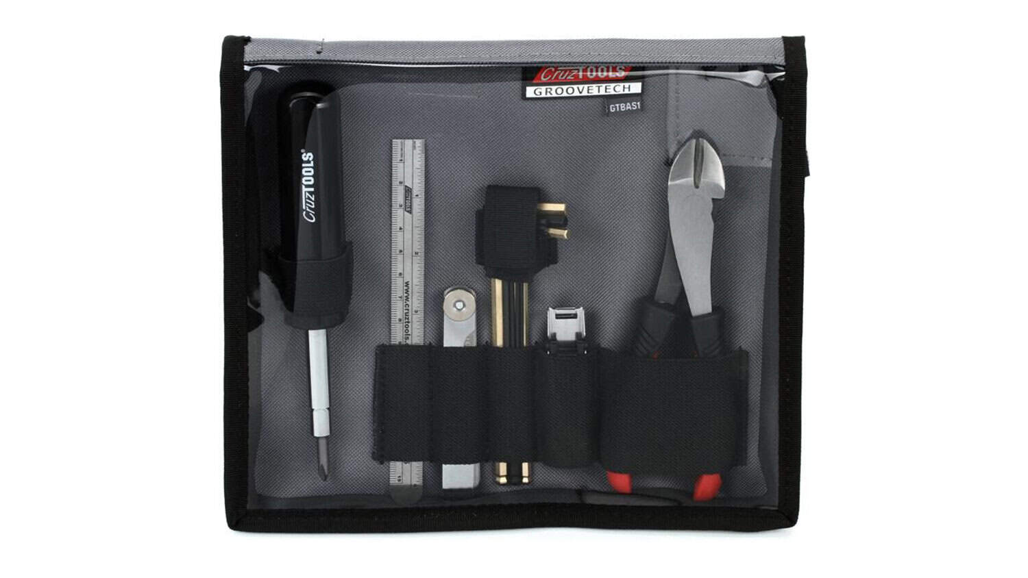 groovetech bass player tech kit in carrying case with tools