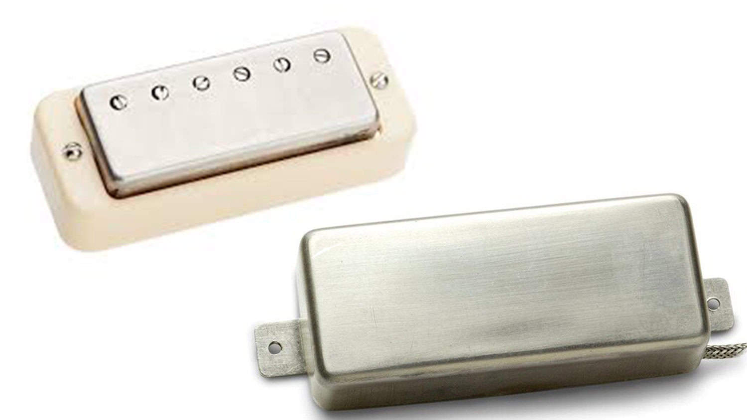 mini humbucker guitar pickups in nickel and chrome finish