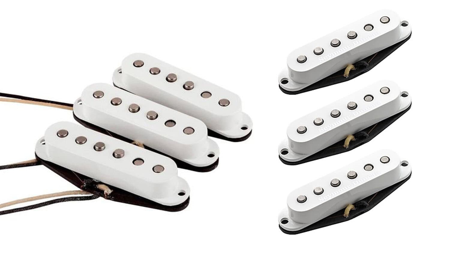 singlecoil guitar pickups with white covers