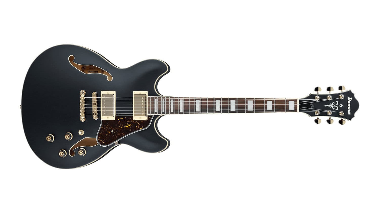 ibanez artcore as73g semi-hollow guitar in dark blue finish with nickel humbuckers and rosewood fretboard