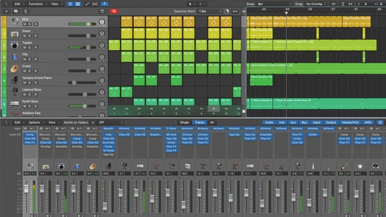 apple logic pro DAW GUI