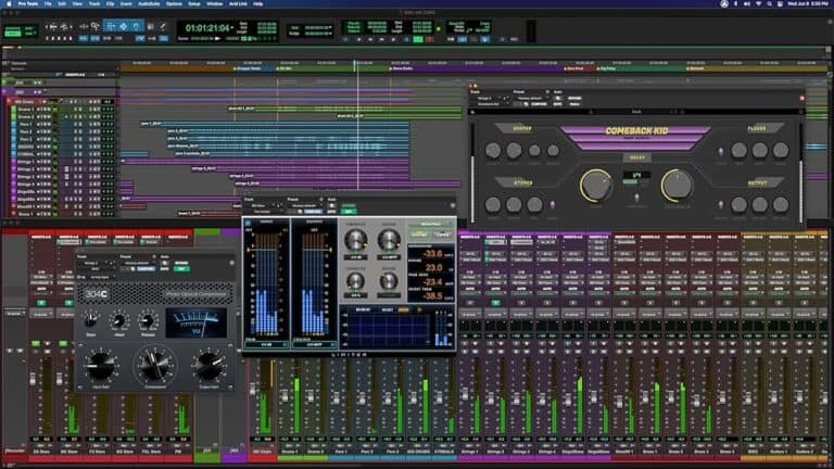 avid pro tools GUI