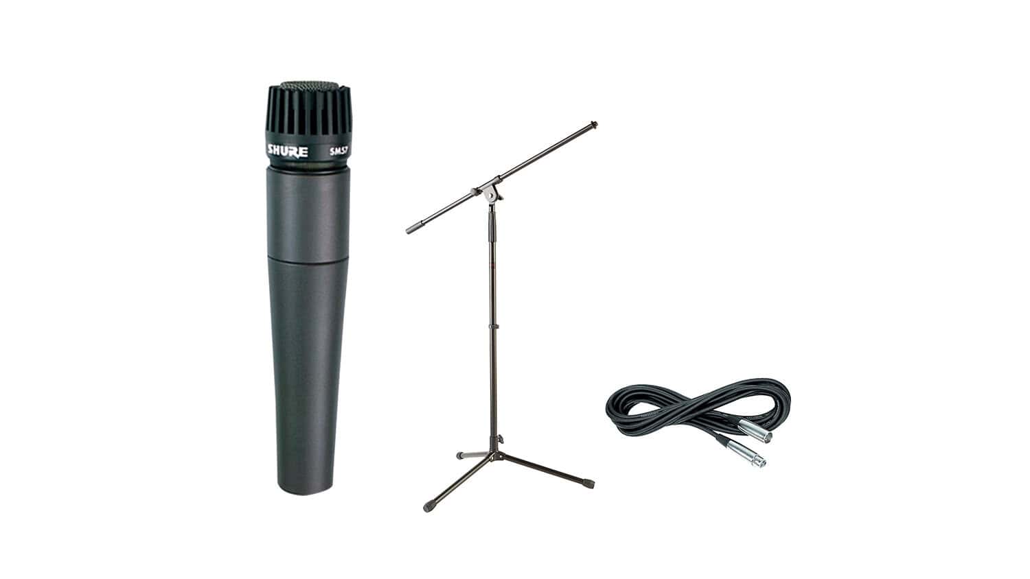 Shure SM57, Stand expanded, and Cable Package