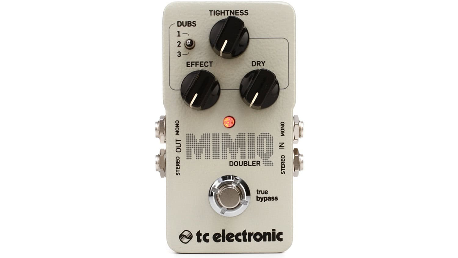 tc electronic mimiq doubler with gray enclosure and black control knobs