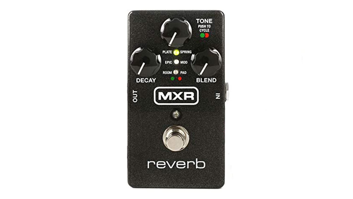 mxr m300 top shot with black enclosure and settings controls