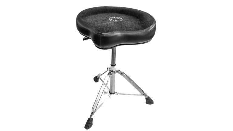 Drum accessories ROC-N-SOC Nitro drum throne with legs extended and black seat with company logo