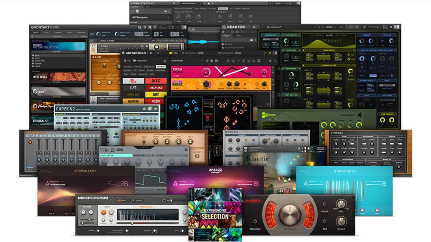 native instruments kontakt komplete start with collection of sample images