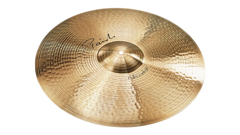 Paiste Signature Full Crash top shot with Paiste logo