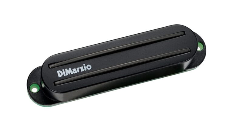 dimarzio the chopper pickup with black cover and DiMarzio logo in white