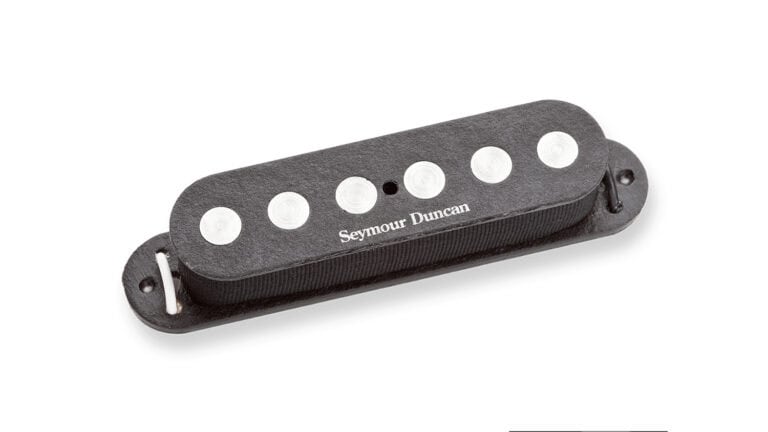 seymour duncan quarter pound pickup with black cover and nickel magnets