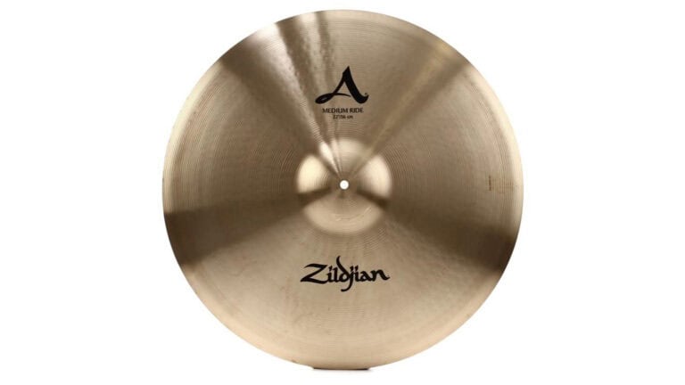 Zildjian A Series Medium Ride top shot with Zildjian logos