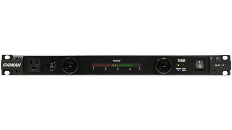 Furman PL-Plus C power conditioner front panel shot with metering