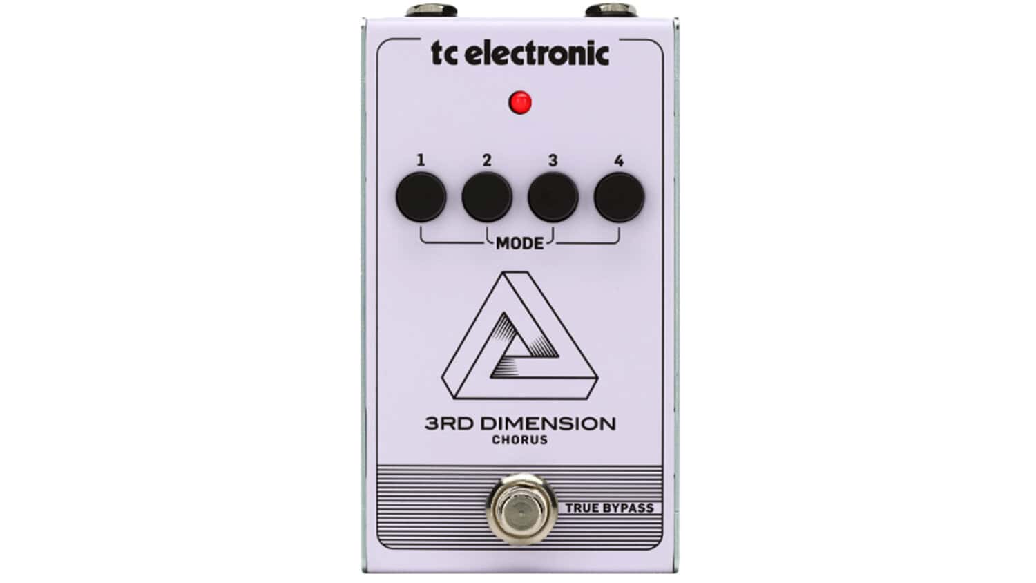 TC Electronic 3rd Dimension purple chorus pedal on white background