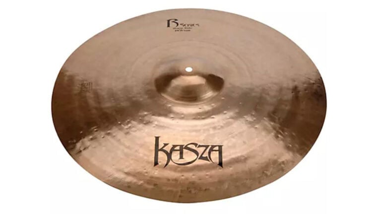 kasza heavy rock ride 22 inch ride cymbal top shot