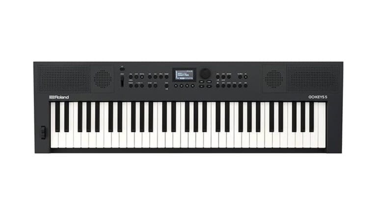 roland go keys 5 top-down shot with keybed and controls