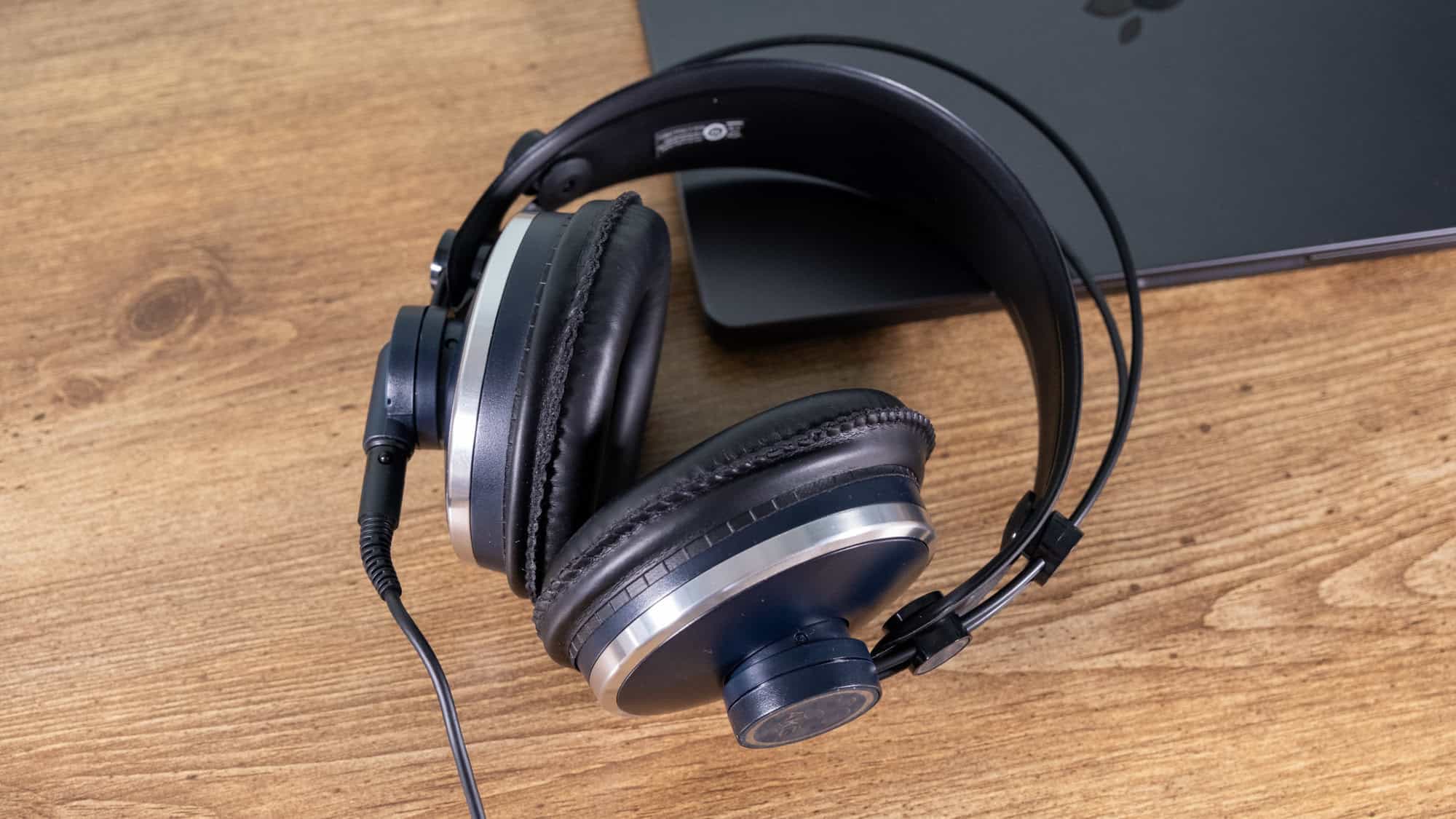 Top-down view of the AKG K271 MKII headphones