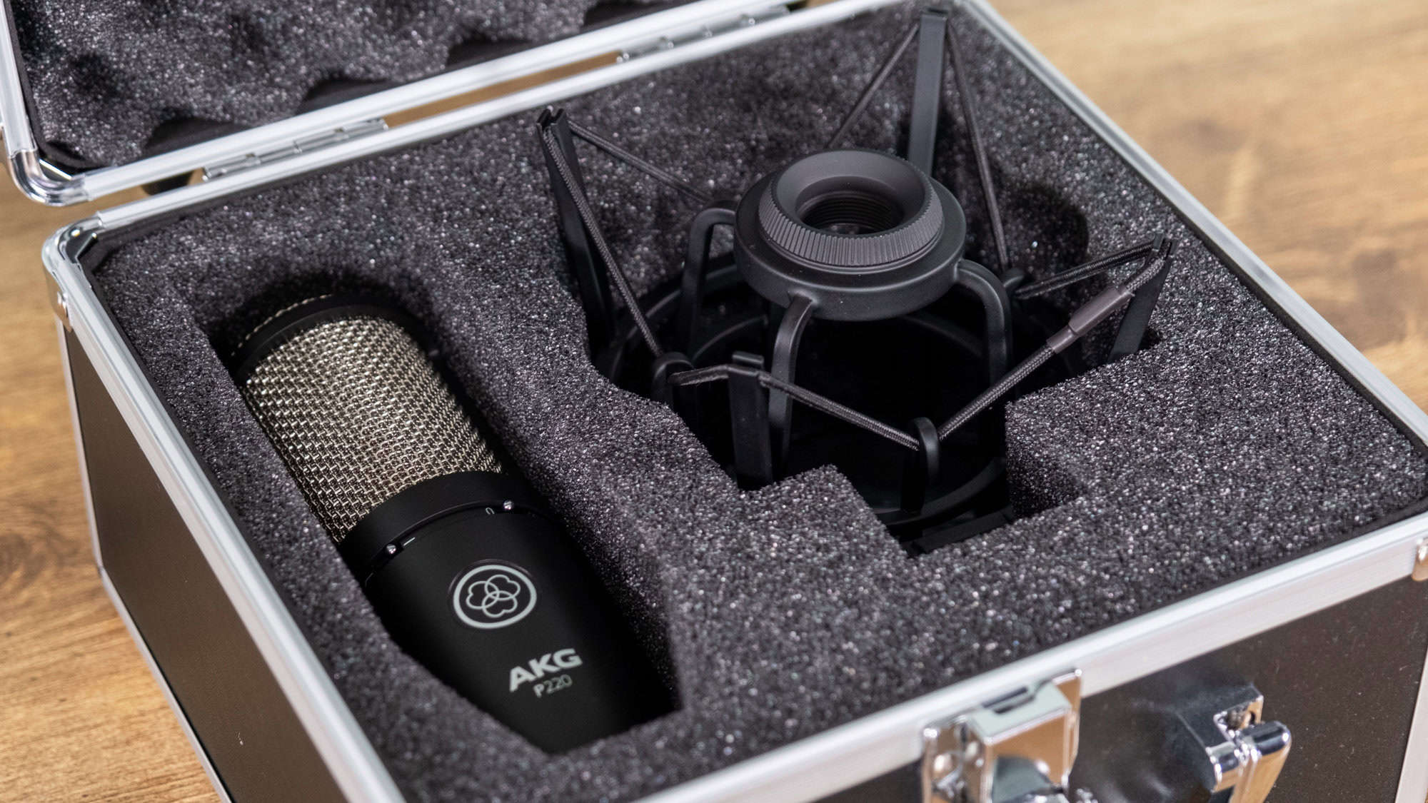 AKG P220 and shock mount in its hard case.