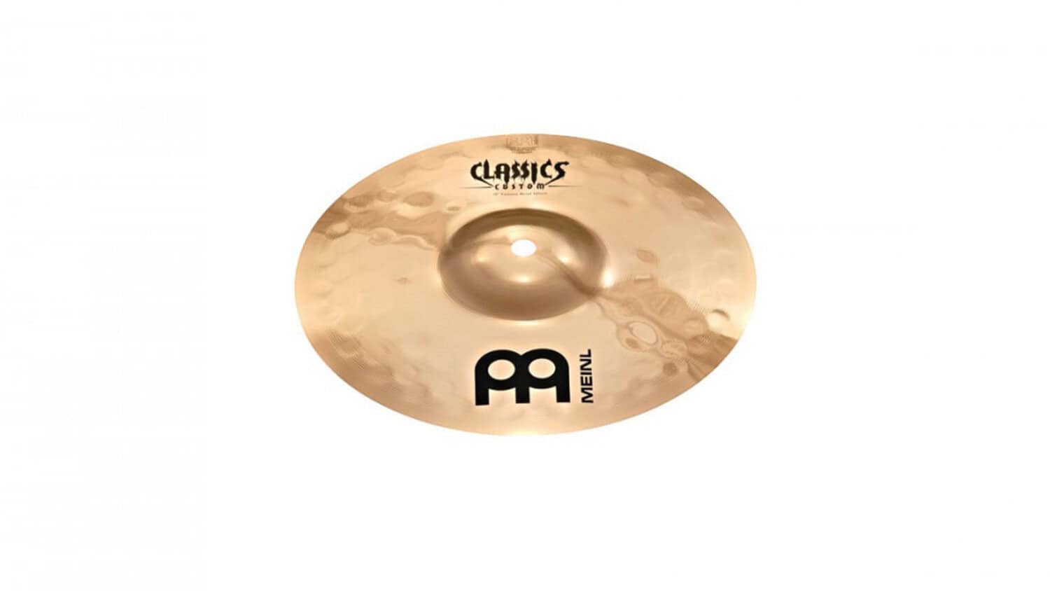 Meinl Classics Custom Splash angled top shot with Meinl logo