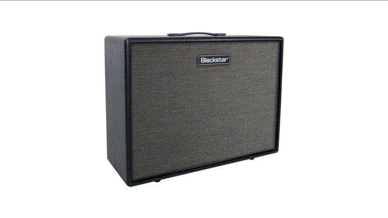 Blackstar HT Venue MK III angled front shot with black enclosure, grey grille cloth, and Blackstar logo