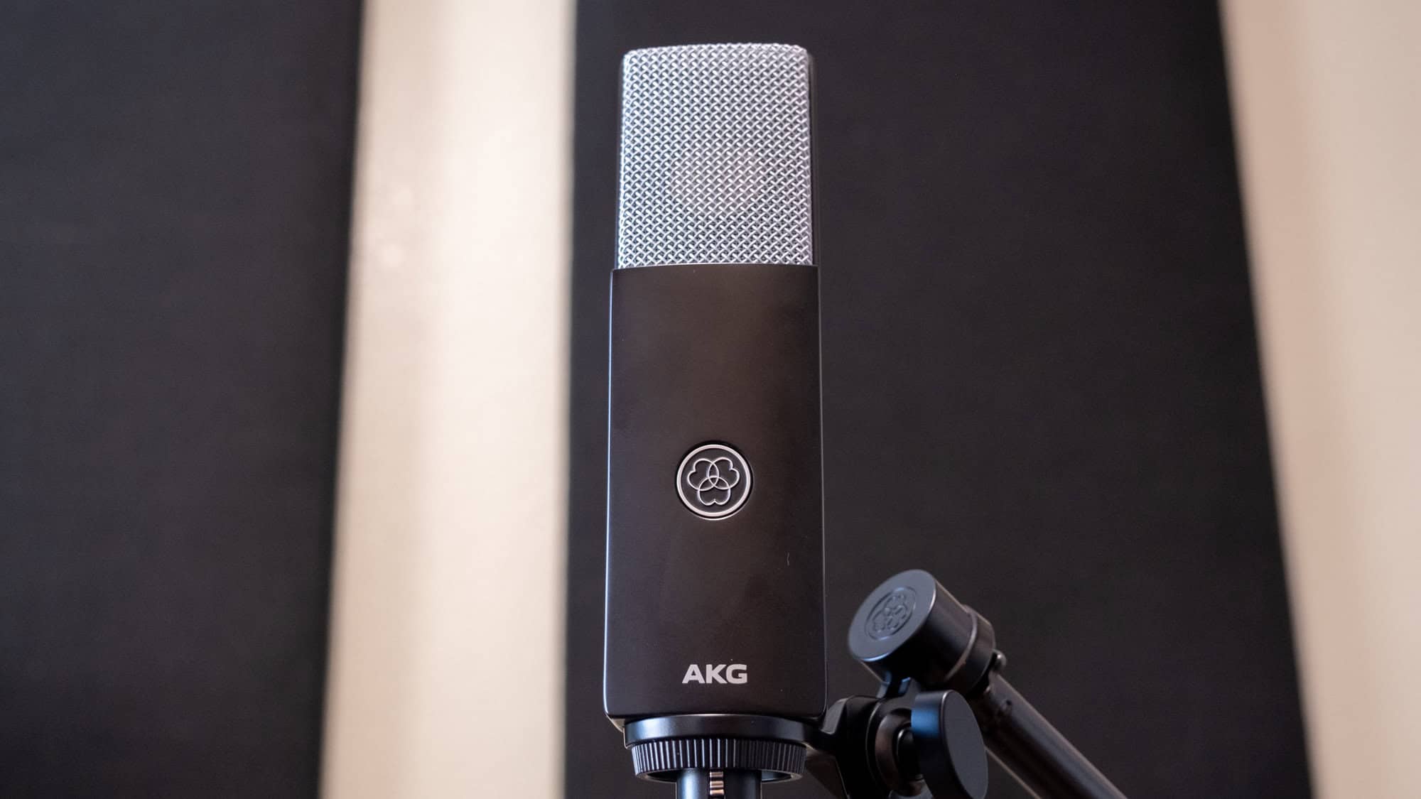 Front of the AKG C104 microphone
